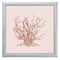 12" x 12" Pink Coral II Framed Wall Art, Contemporary Nature Home Décor, Glass Facing and Hanging Hardware Included